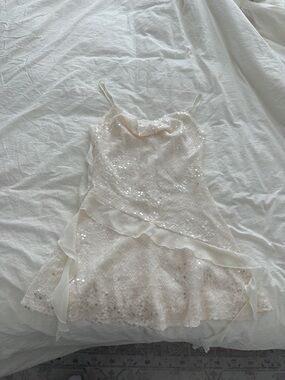 Cream sparkle dress